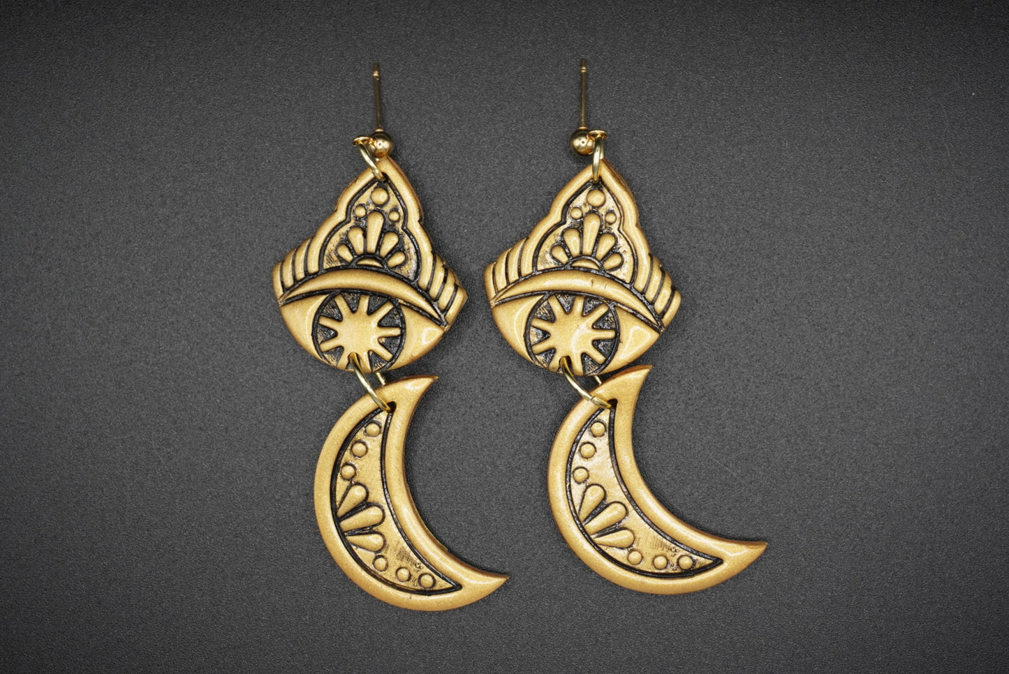 Waning Nights (Half Moon Earrings)