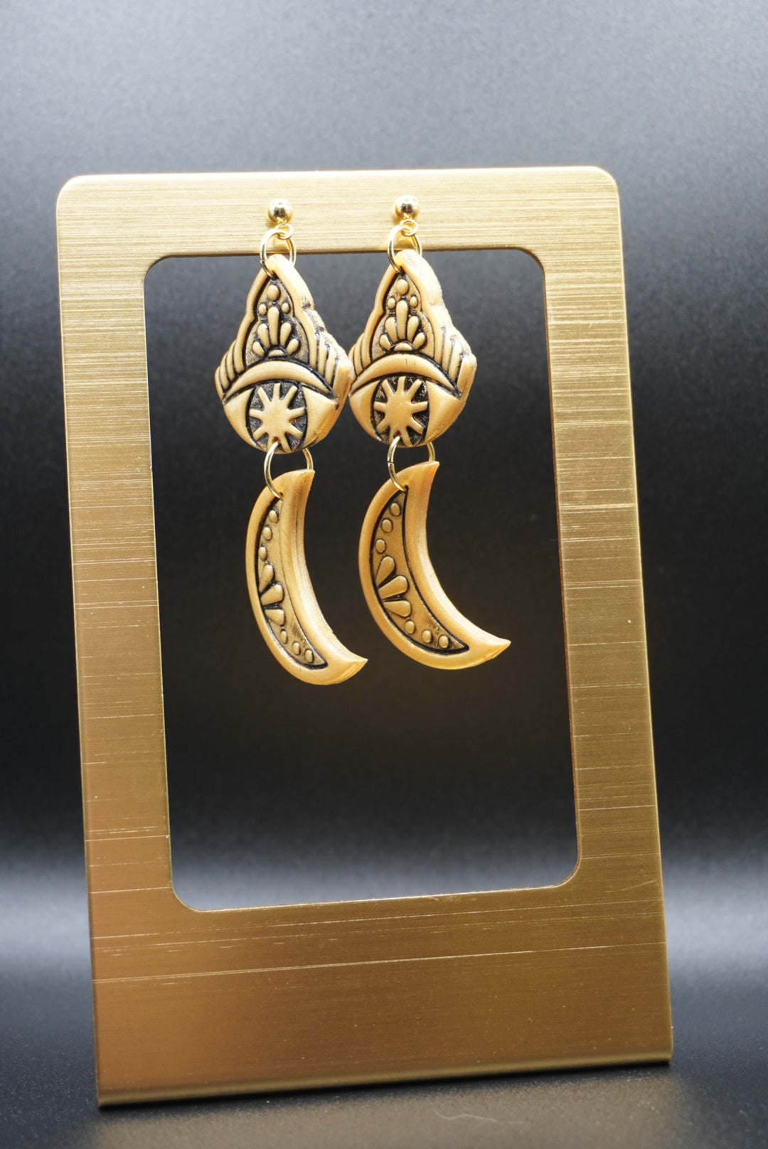 Waning Nights (Half Moon Earrings)