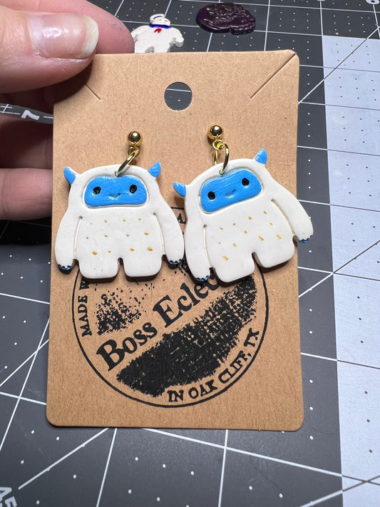 Yeti (Abominable Snowman) Earrings