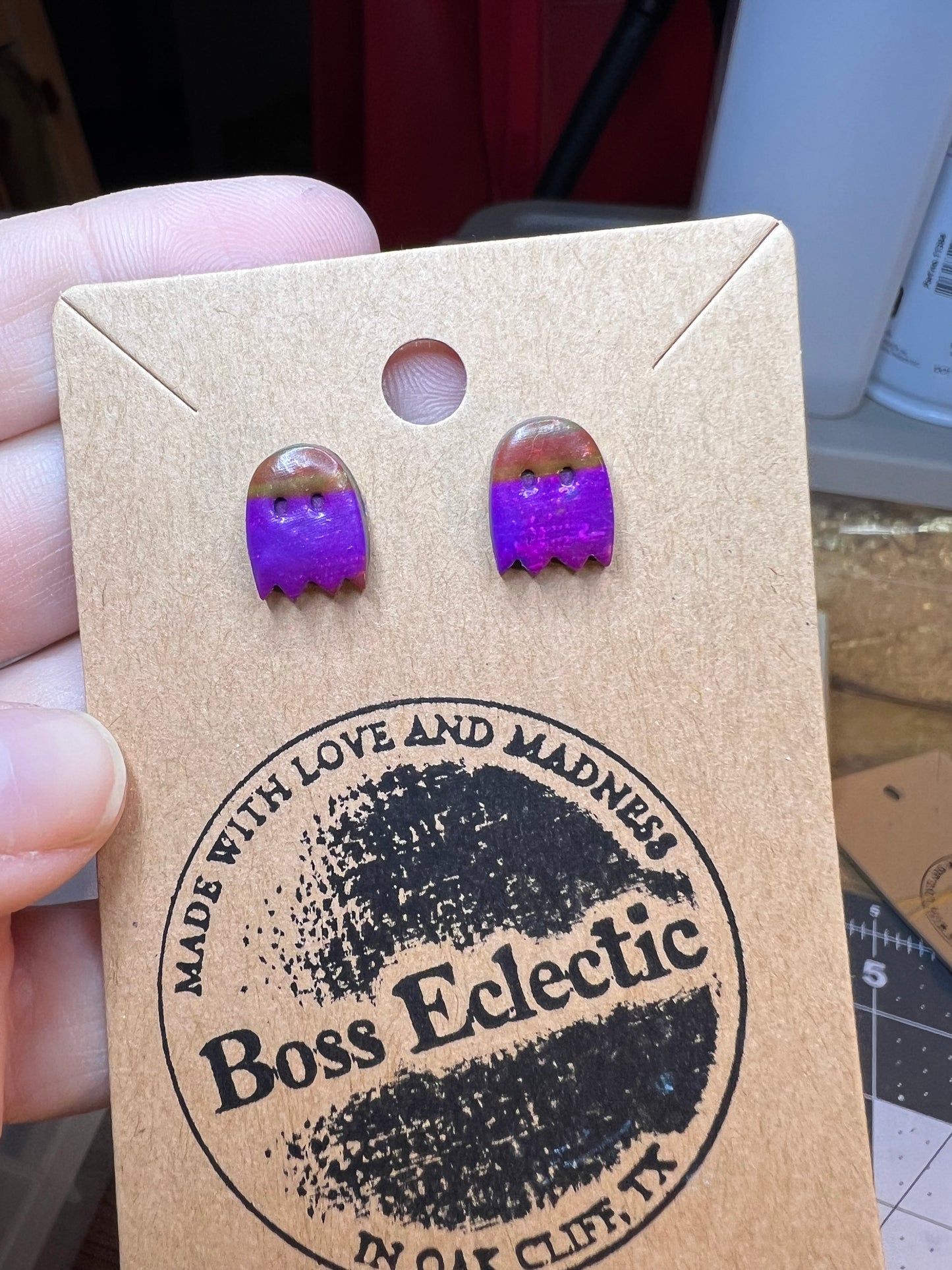 Mini Ghost Studs